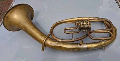 Antike ovale tuba tenorhorn - antike,