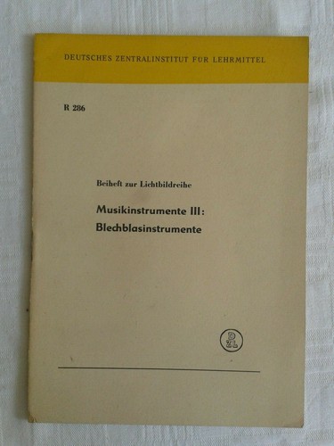 Beiheft zur lichtbildreihe - beiheft,